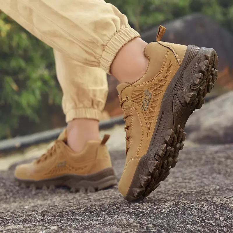 Leather Hiking Anti-Slip Casual Shoes For Men