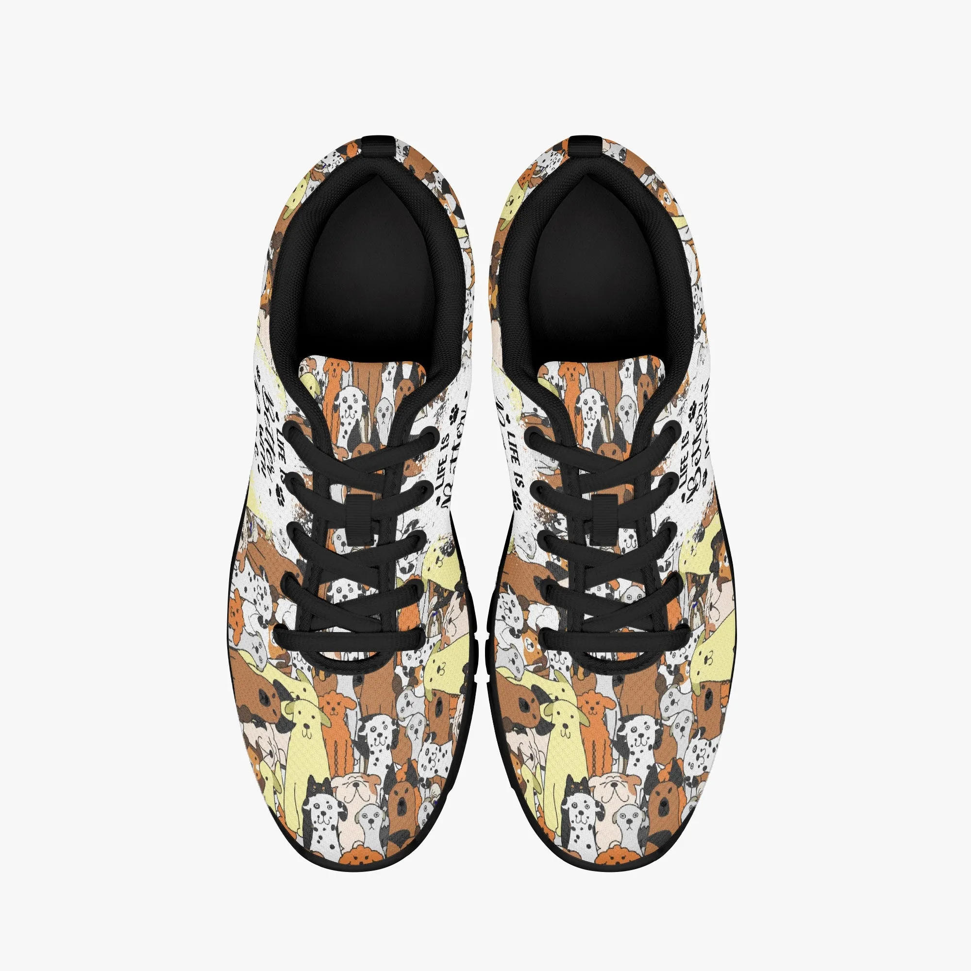 Life Is Better With Dogs Sneakers for Men Women, Running Shoes For Dog Lovers