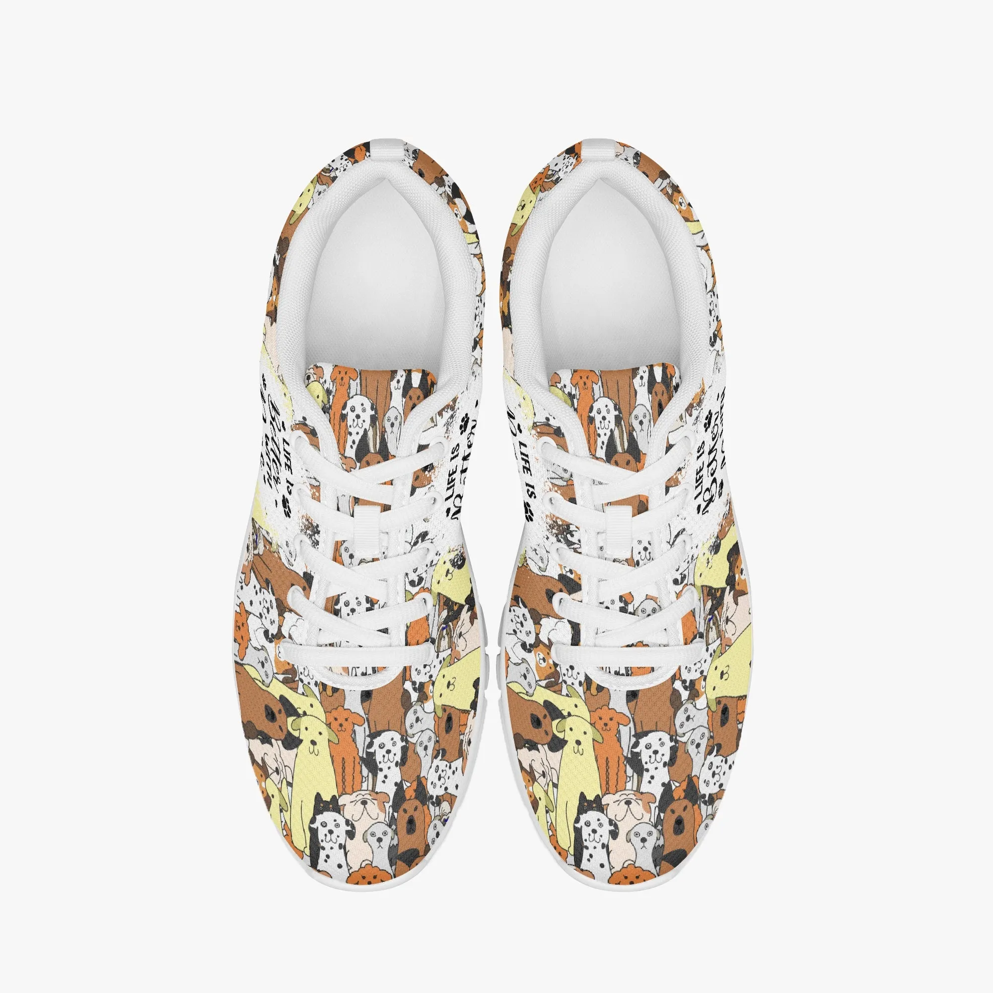 Life Is Better With Dogs Sneakers for Men Women, Running Shoes For Dog Lovers