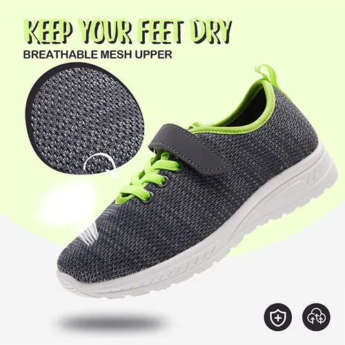 Little Kid Running/Walking Tennis Shoes Green Black - KOMFORME
