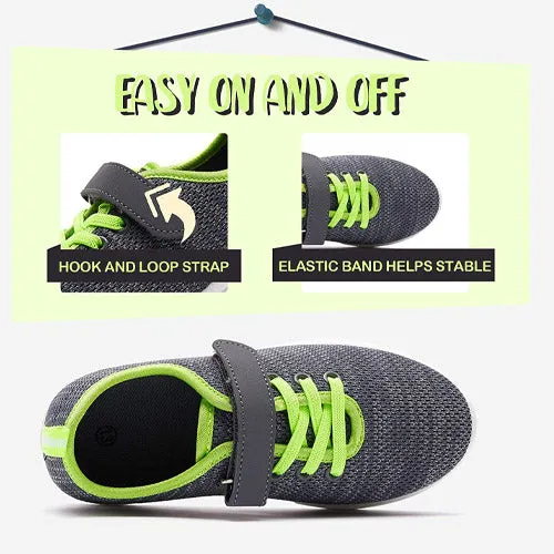 Little Kid Running/Walking Tennis Shoes Green Black - KOMFORME