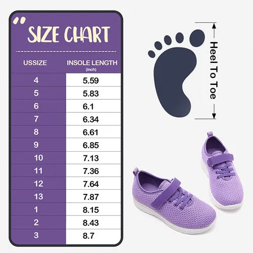 Little Kid Running/Walking Tennis Shoes Purple- KOMFORME