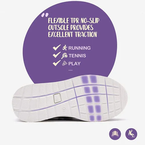 Little Kid Running/Walking Tennis Shoes Purple- KOMFORME