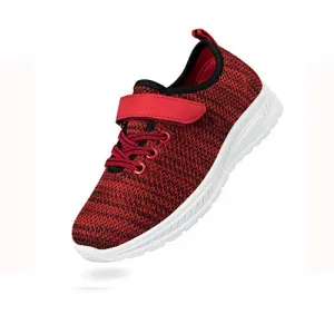 Little Kid Running/Walking Tennis Shoes Red Black- KOMFORME