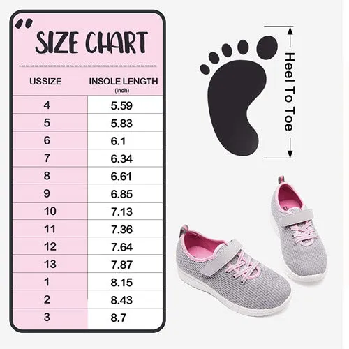 Little Kid Running/Walking Tennis Shoes White- KOMFORME