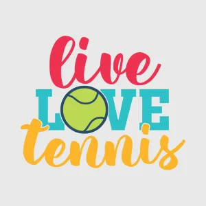 Live Love Tennis Transfer