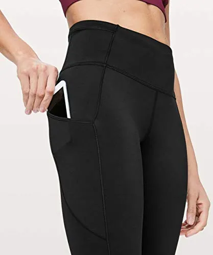 LULULEMON Fast and Free 7/8 Tight 25" (Black (Non-Reflective), 6)
