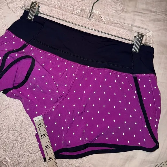 Lululemon like new Run Time Shorts Reflective Night Fall Ultra Violet Silver