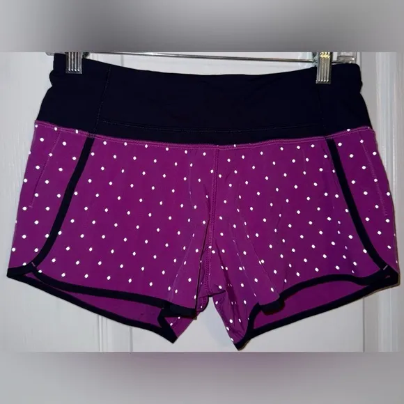 Lululemon like new Run Time Shorts Reflective Night Fall Ultra Violet Silver