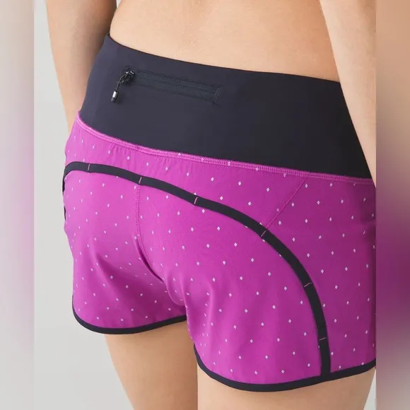 Lululemon like new Run Time Shorts Reflective Night Fall Ultra Violet Silver