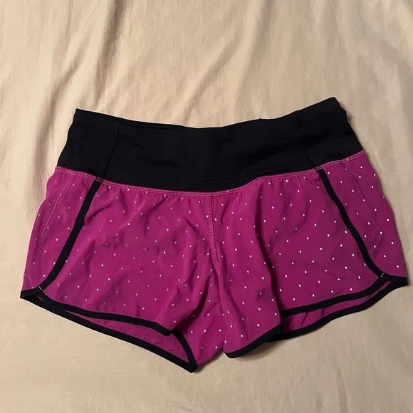 Lululemon like new Run Time Shorts Reflective Night Fall Ultra Violet Silver