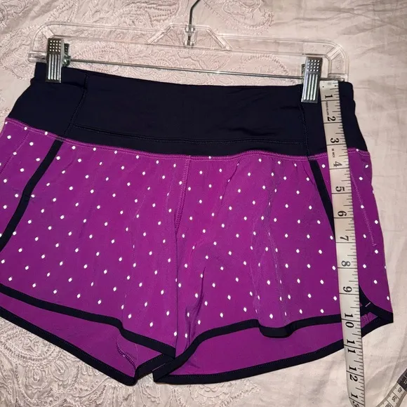 Lululemon like new Run Time Shorts Reflective Night Fall Ultra Violet Silver