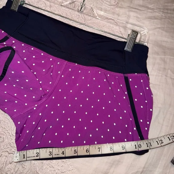 Lululemon like new Run Time Shorts Reflective Night Fall Ultra Violet Silver