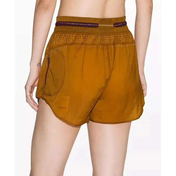 Lululemon x Roksanda‎ Shorts Womens 12 Break New Ground Fools Gold Packable Run