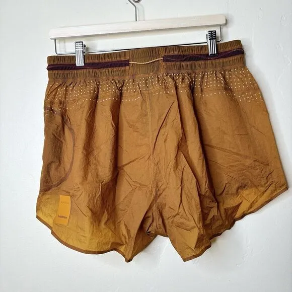 Lululemon x Roksanda‎ Shorts Womens 12 Break New Ground Fools Gold Packable Run