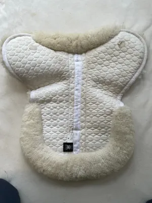 Mattes Platinum Saddle Pad, White, Show Jumper, Size Medium