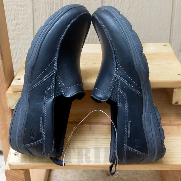 Men slip on Skechers shoes in Black