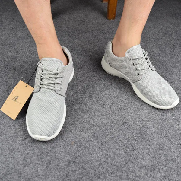 Men's Casual Shoes Flat Shoes Korean Breathable Air Mesh Men Shoes