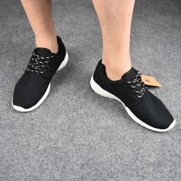 Men's Casual Shoes Flat Shoes Korean Breathable Air Mesh Men Shoes