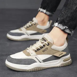 Mens Fashion Casual Leather Surface Waterproof Non-slip Labor Protection Shoes