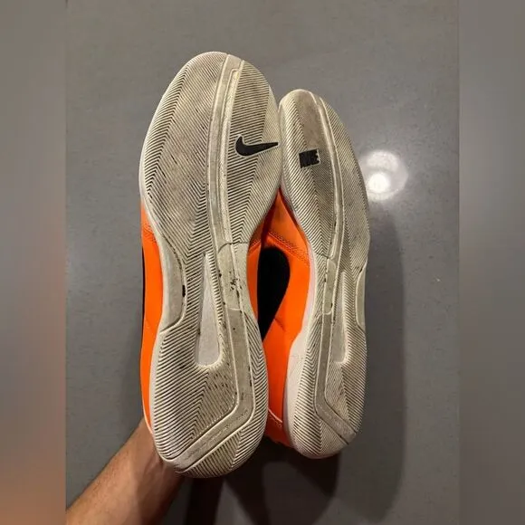 Men’s Orange Nike Davinho Futsal Indoor Soccer Shoes Cleats Size 13 Rare