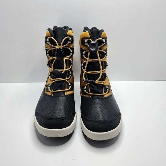 Merrell Boys Snow Bank 3.0 Waterproof Snow Boot Wheat Yellow MK265185 Sz 5 NEW