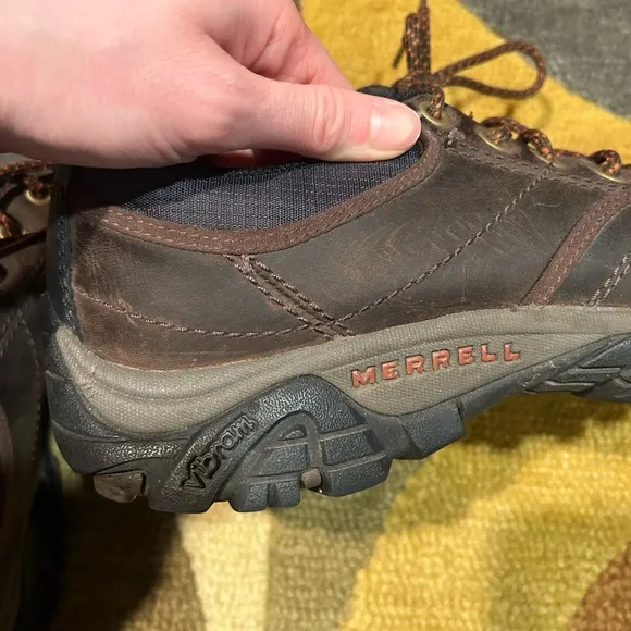 Merrell Moab River Waterproof Hiking Shoes Espresso Brown Men’s Size 10.5 US