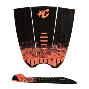mick fanning : black fade fluro red