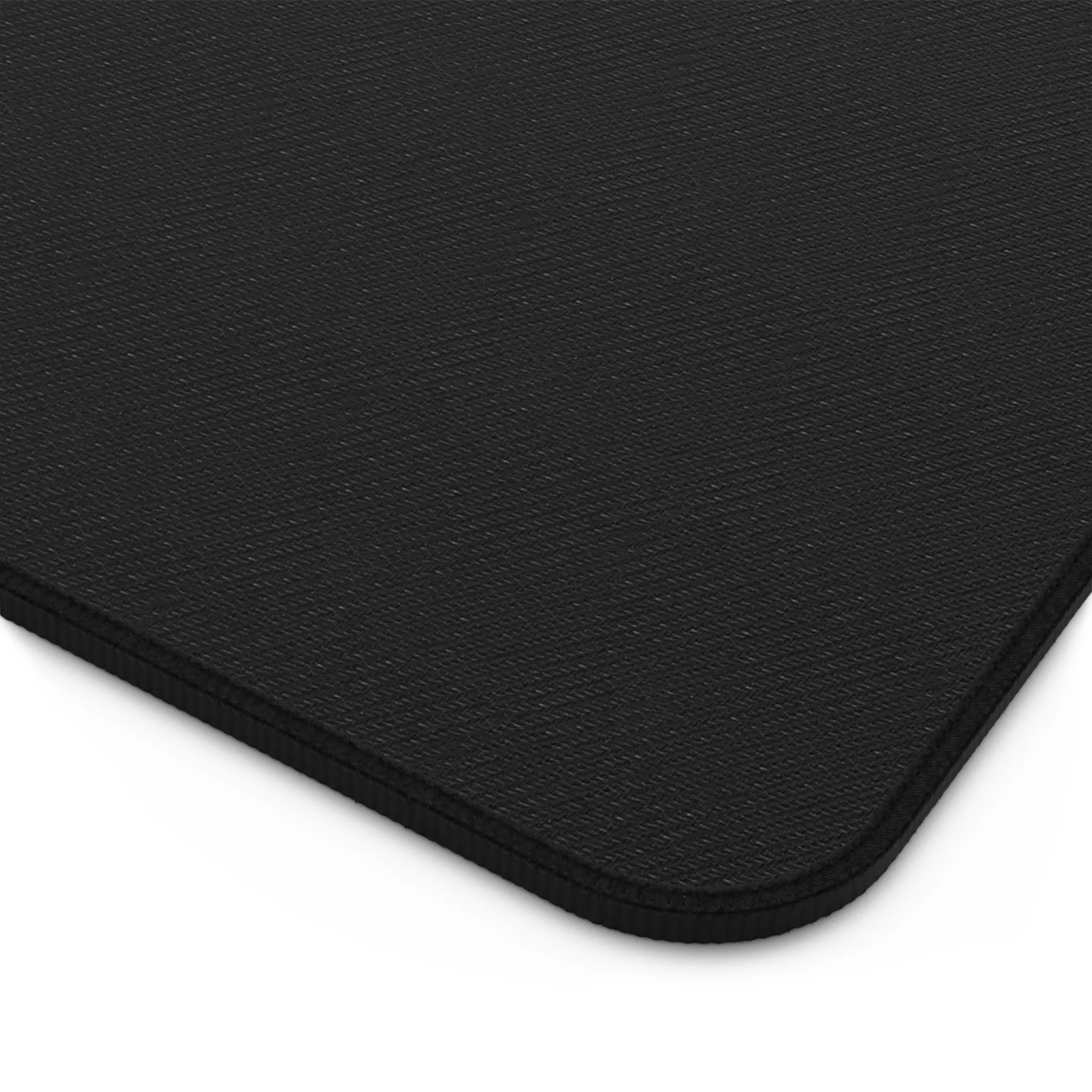 Navy Orange Ocean Wave Desk Mat