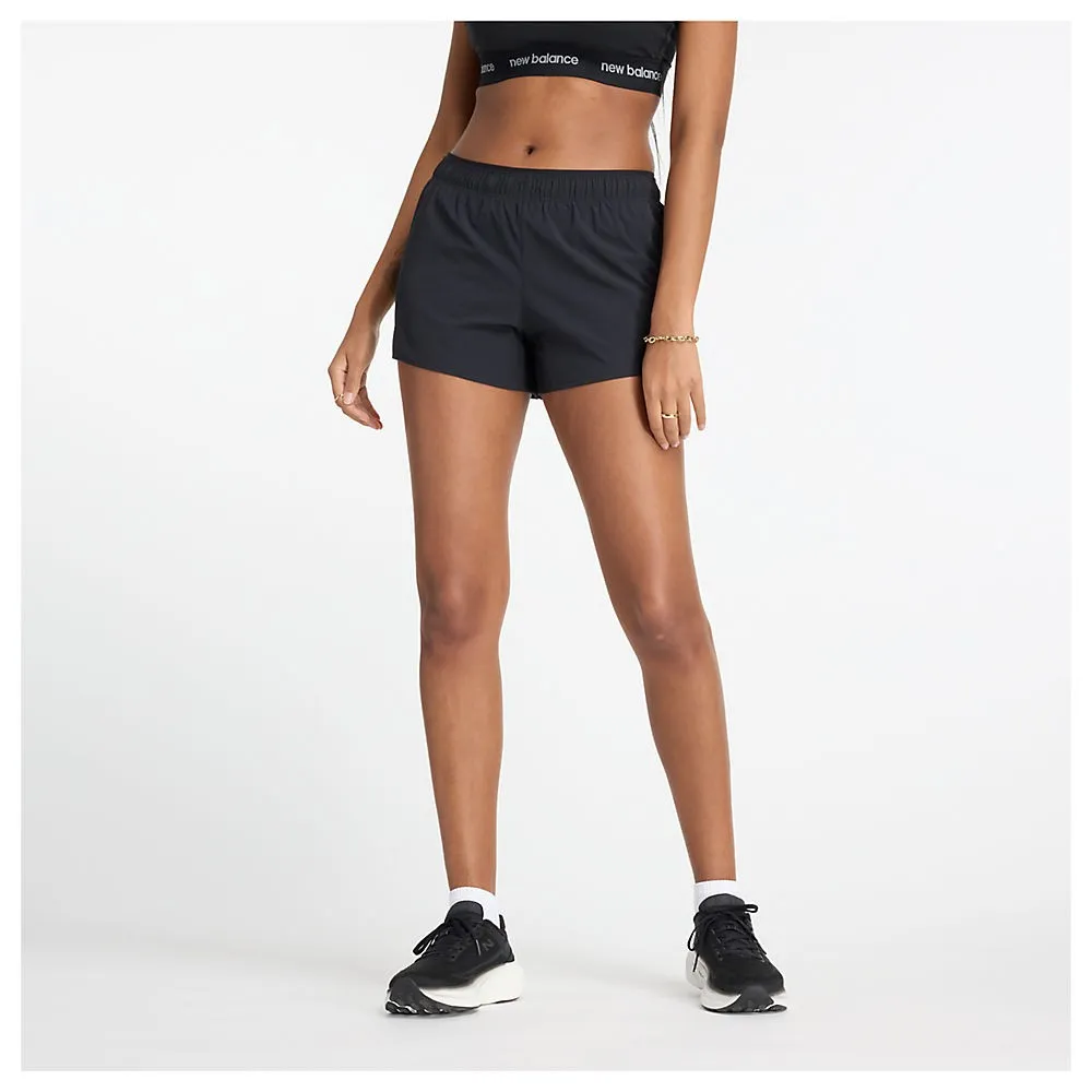 New Balance RC Short 3" (Womens) - Black