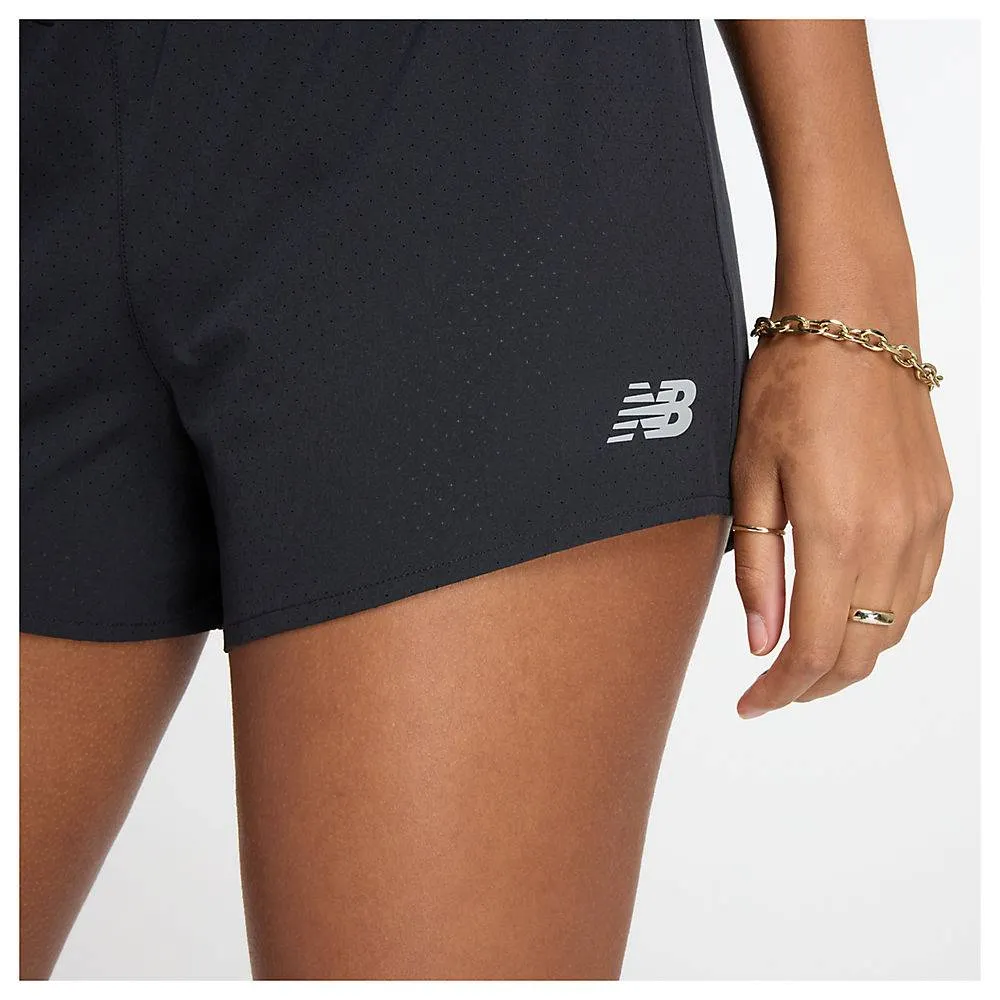 New Balance RC Short 3" (Womens) - Black