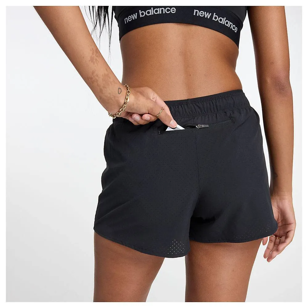 New Balance RC Short 3" (Womens) - Black