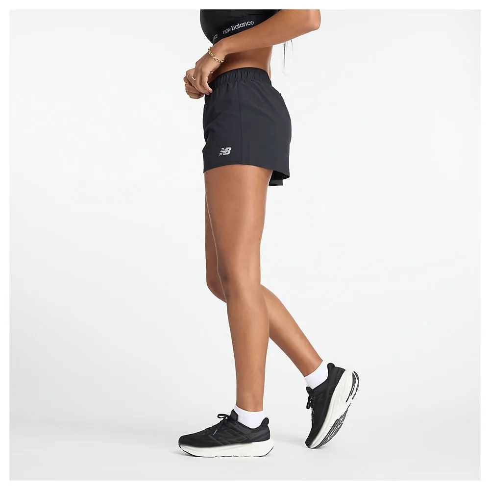 New Balance RC Short 3" (Womens) - Black
