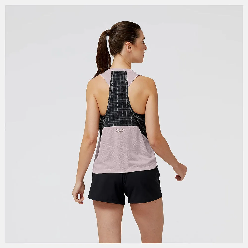 New Balance Womens Impact Run Luminous Tank