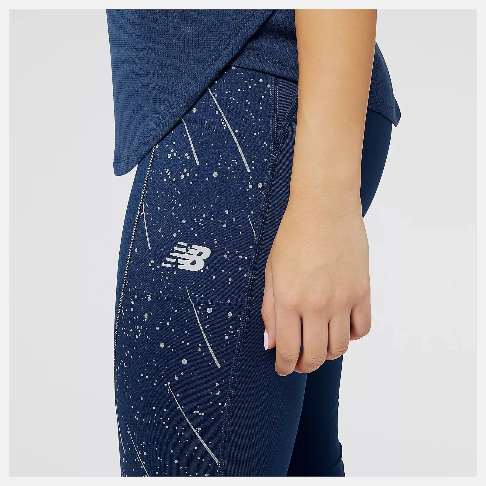 New Balance Women's Reflective Print Impact Run Heat Tight