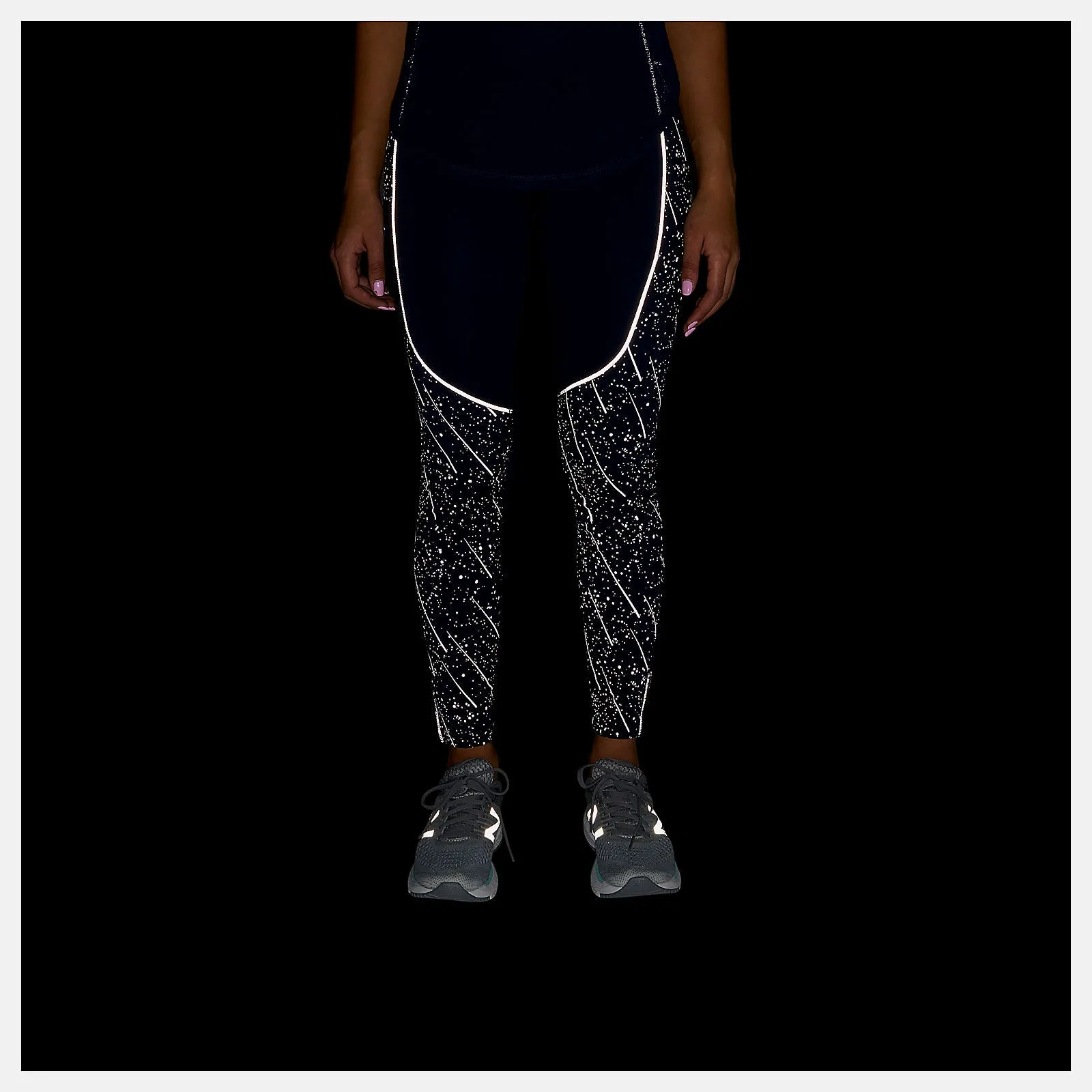 New Balance Women's Reflective Print Impact Run Heat Tight
