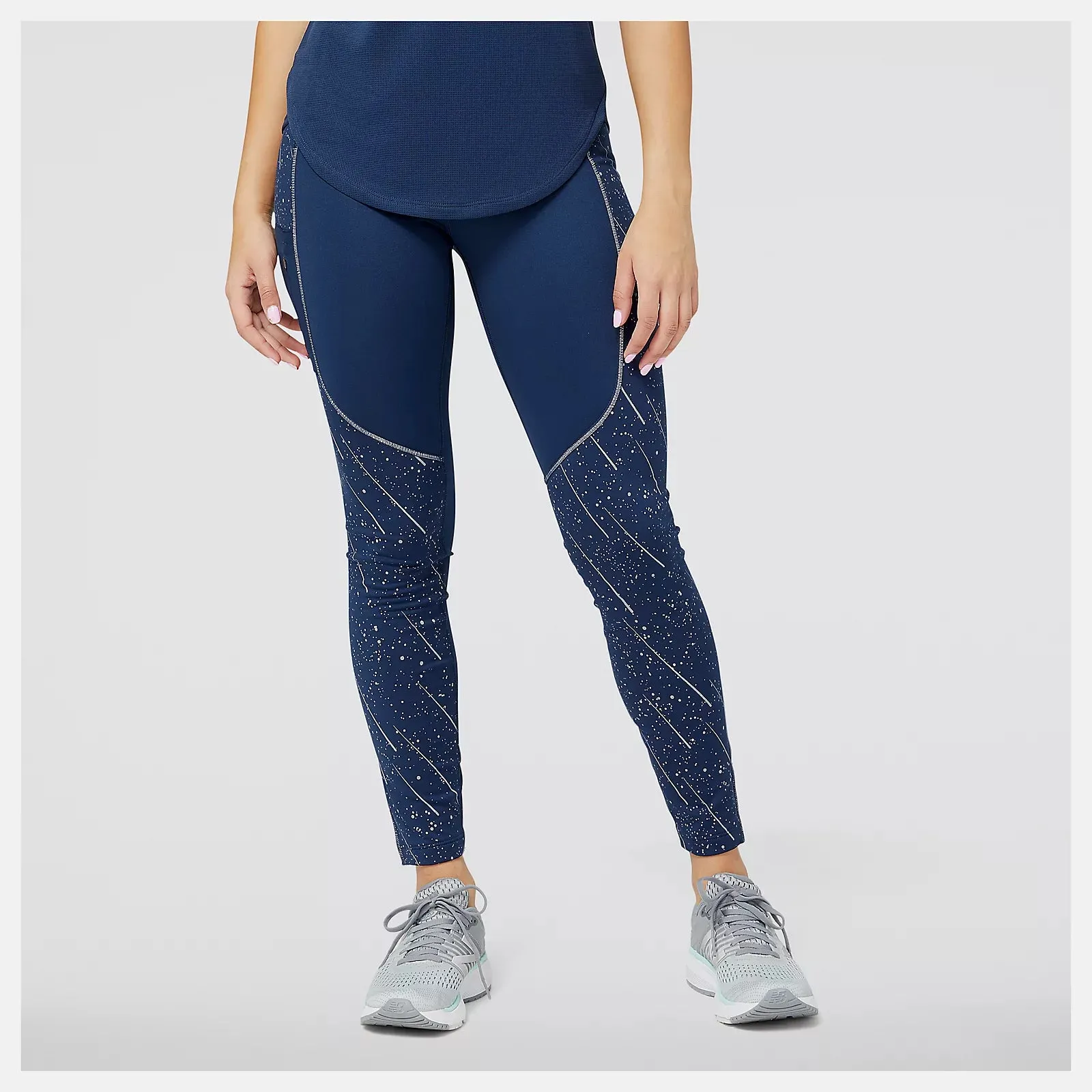 New Balance Women's Reflective Print Impact Run Heat Tight