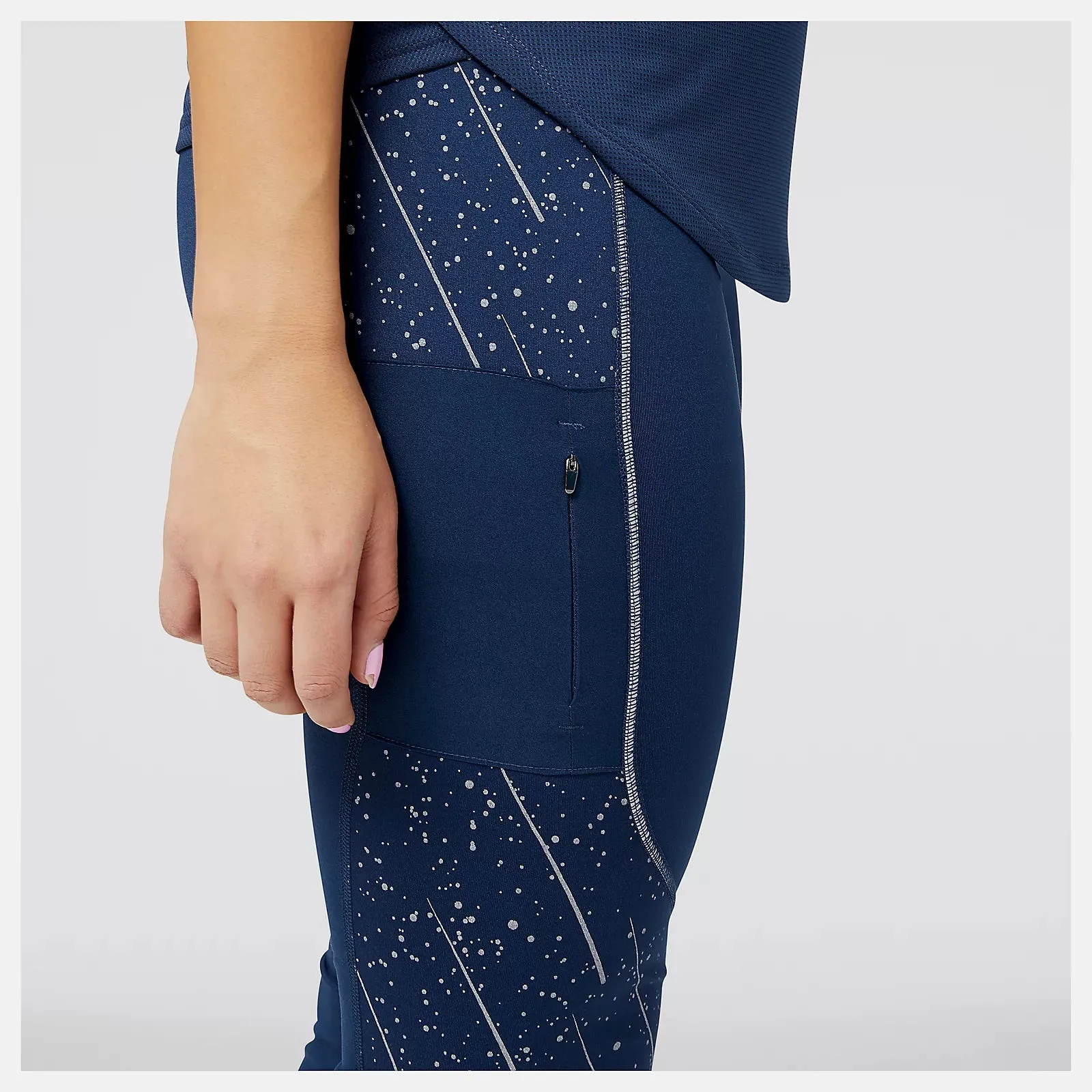 New Balance Women's Reflective Print Impact Run Heat Tight