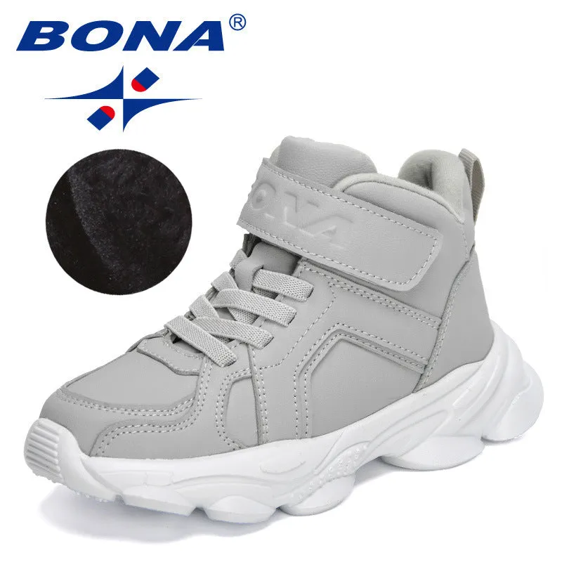 New Designers Warm Winter Snow Boots Children Ankle Boots