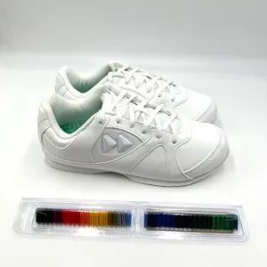 New Kaepa Cheer Cheerleader Cheerleading White Shoes Sneakers Big Girls 4.5