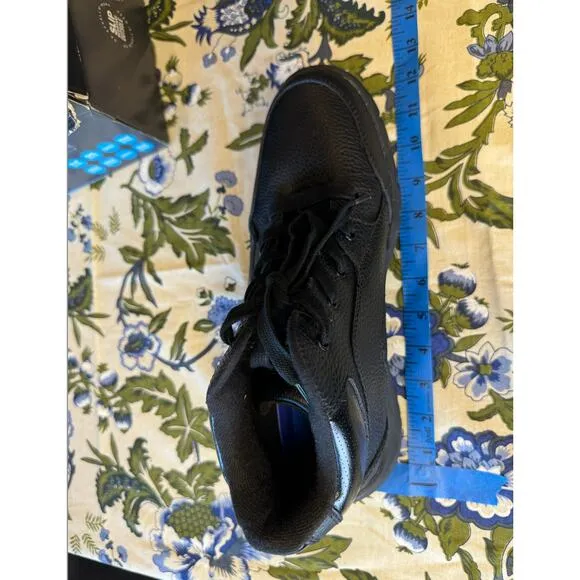NIB New in‎ Box Dr Scholl's &quot;Charge&quot; Black Work Boots Slip and Oil Resistant 11W
