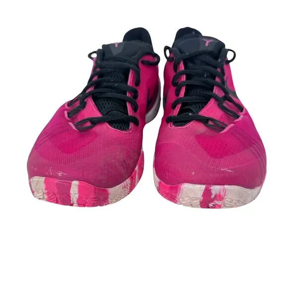 Nike HyperChase TB Basketball Shoes Mens 8 Pink Lace Up Rubber Sole 705363-602