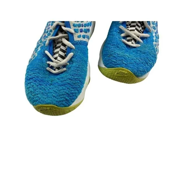 Nike LeBron GS XVII Photo Blue Green Basketball Shoes size 5.5Y BQ5594-434 OG AL