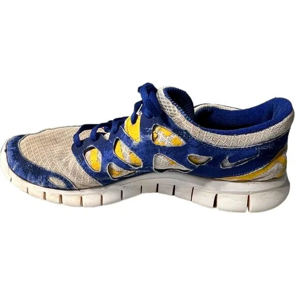 Nike Mens Livestrong X Free Run 442163-117 Blue Running Shoes Sneakers Size 9.5