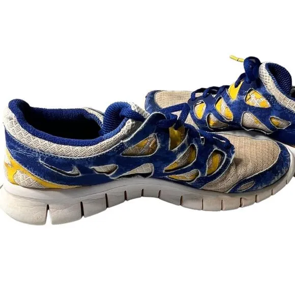 Nike Mens Livestrong X Free Run 442163-117 Blue Running Shoes Sneakers Size 9.5