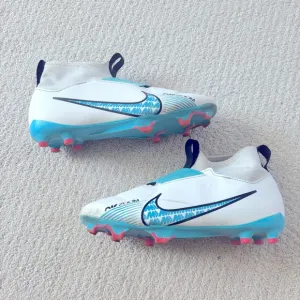 Nike mercurial superfly 9 white lace less soccer cleats