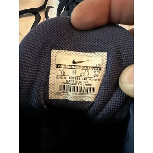 Nike Zoom Code Elite‎ 3/4. Blue &amp; White 603368-140 Size 18