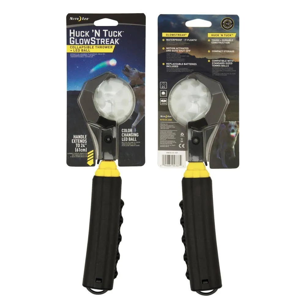 Nite Ize Huck 'N Tuck GlowStreak Collaps. Thrower LED Ball