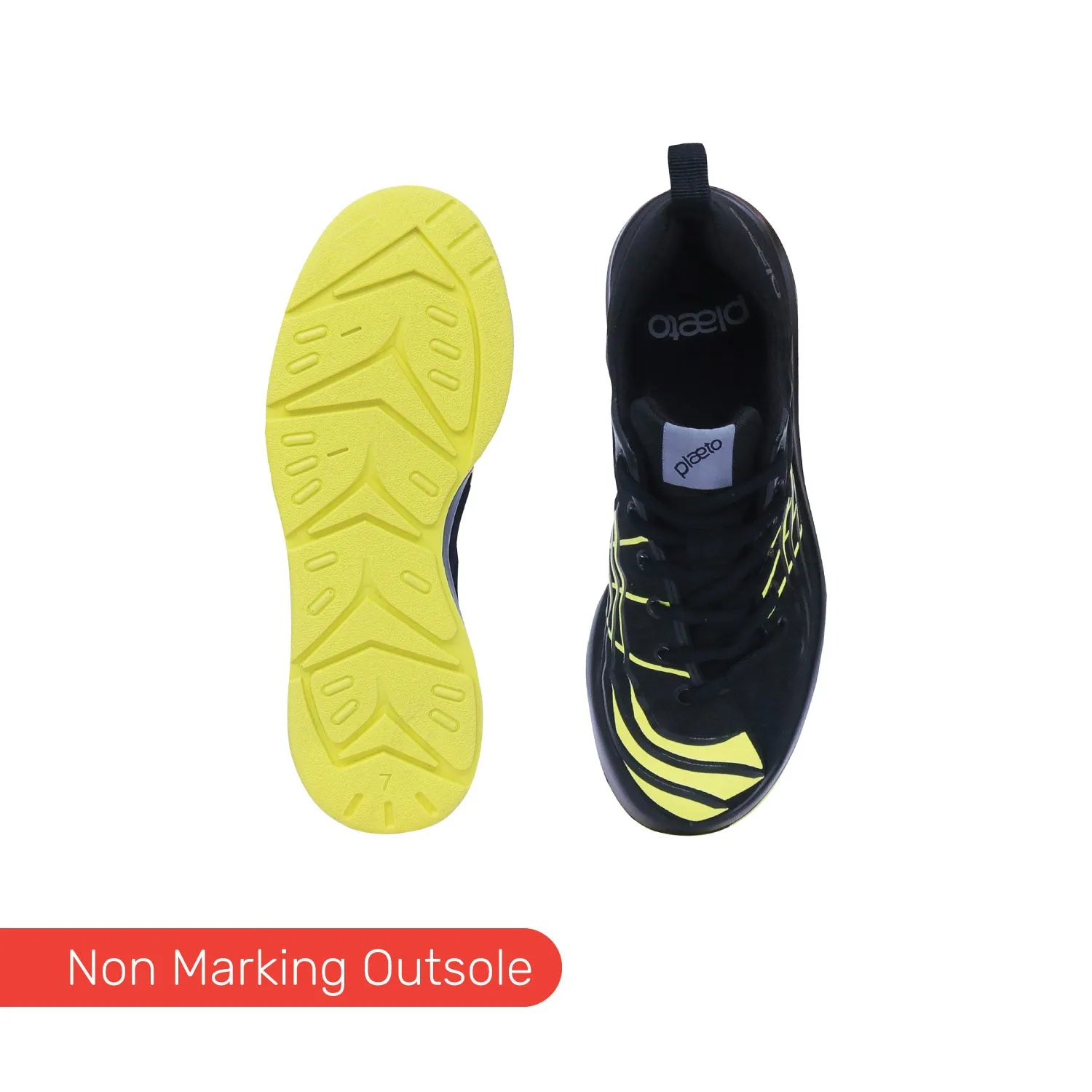 Nova Men's Sports Shoes - Black / Yellow
