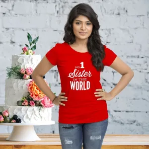 Number One Sister T-Shirt for Women